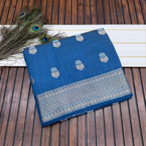 Firoji color Soft semi Tussar silk saree