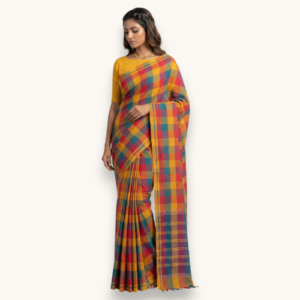 Multi colour Pure Cotton Udupi saree